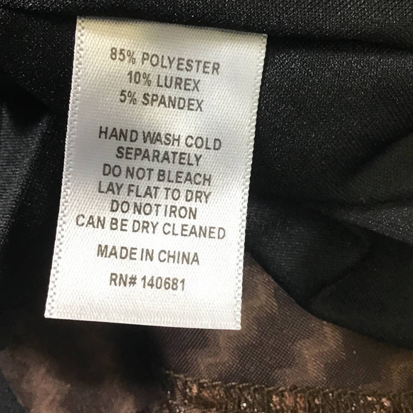 UNIQUE VINTAGE XS brown zigzag metallic velvet swing retro flare dress NWT B46 - Picture 6 of 7